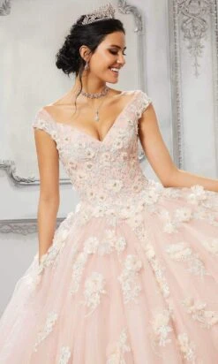 Vizcaya By Mori Lee - 89316 Applique Off Shoulder Tulle Ballgown -Fashion wedding dress vizcaya by mori lee 89316 applique off shoulder tulle ballgown quinceanera dresses 28408543281235