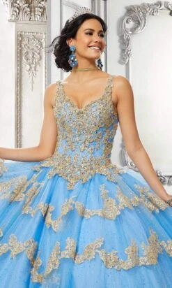 Vizcaya By Mori Lee - 89324 V-Neck Basque Ball Gown -Fashion wedding dress vizcaya by mori lee 89324 v neck basque ball gown quinceanera dresses 28414820286547