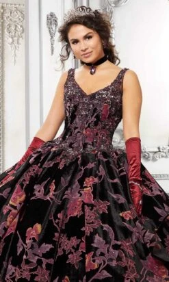 Vizcaya By Mori Lee - 89325 Vintage Velvet Floral Ballgown -Fashion wedding dress vizcaya by mori lee 89325 vintage velvet floral ballgown quinceanera dresses 28429001424979