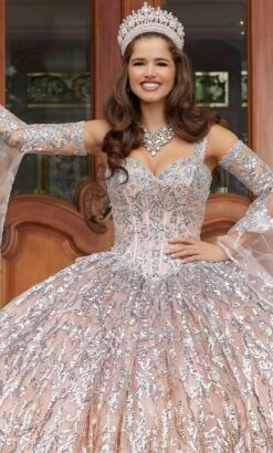 Vizcaya By Mori Lee 89401 - Flounce Sleeved Quinceanera Ballgown -Fashion wedding dress vizcaya by mori lee 89401 flounce sleeved quinceanera ballgown ball gowns 32021188345939