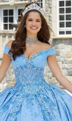 Vizcaya By Mori Lee 89411 - Bishop Sleeve Beaded Lace Ballgown -Fashion wedding dress vizcaya by mori lee 89411 bishop sleeve beaded lace ballgown special occasion dress 31997992665171