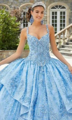 Vizcaya By Mori Lee 89416 - Sleeveless Glittered Quinceanera Gown -Fashion wedding dress vizcaya by mori lee 89416 sleeveless glittered quinceanera gown evening dresses 32021744255059