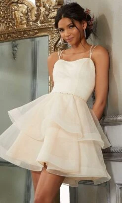 Vizcaya By Mori Lee - 9574 Tiered Organza Fit And Flare Damas Dress -Fashion wedding dress vizcaya by mori lee 9574 tiered organza fit and flare damas dress party dresses 28406031384659